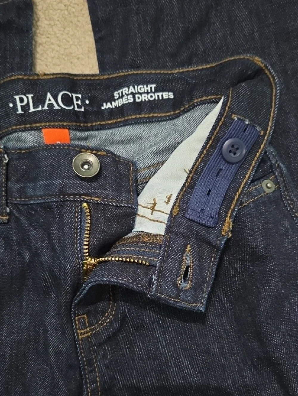 Boys Dark Blue Straight Jeans
